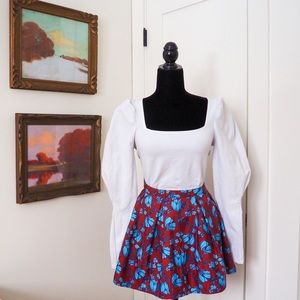 F21 Floral Skirt